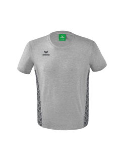 Erima Freizeit-Tshirt Essential Team - weicher Baumwollmix, klassischer Schnitt - hellgrau/grau Herren